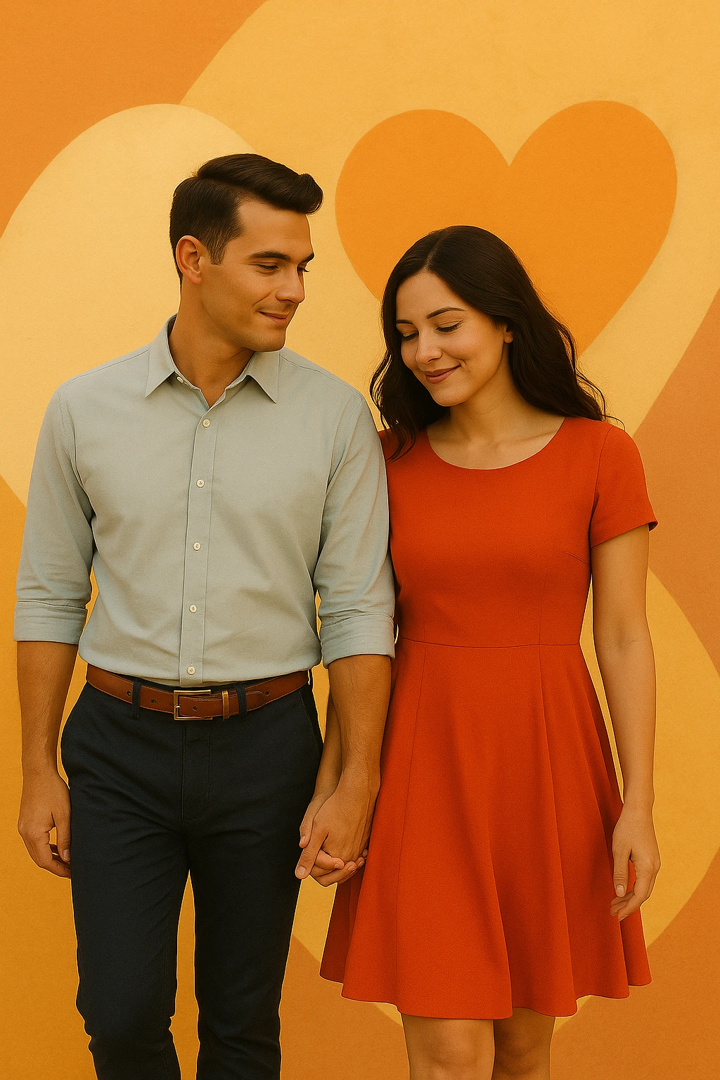 Pareja sonriente